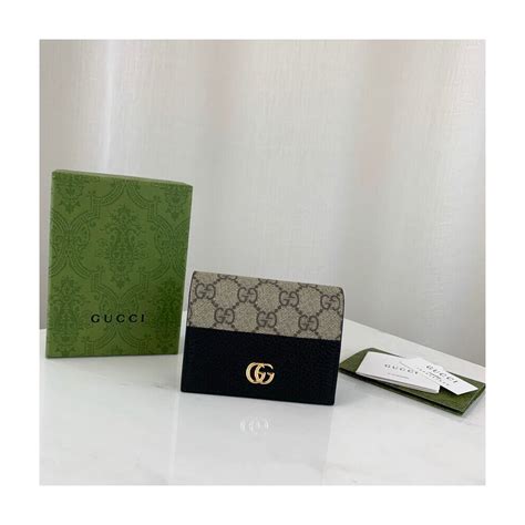 gucci 100 card case wallet|gg marmont card case wallet.